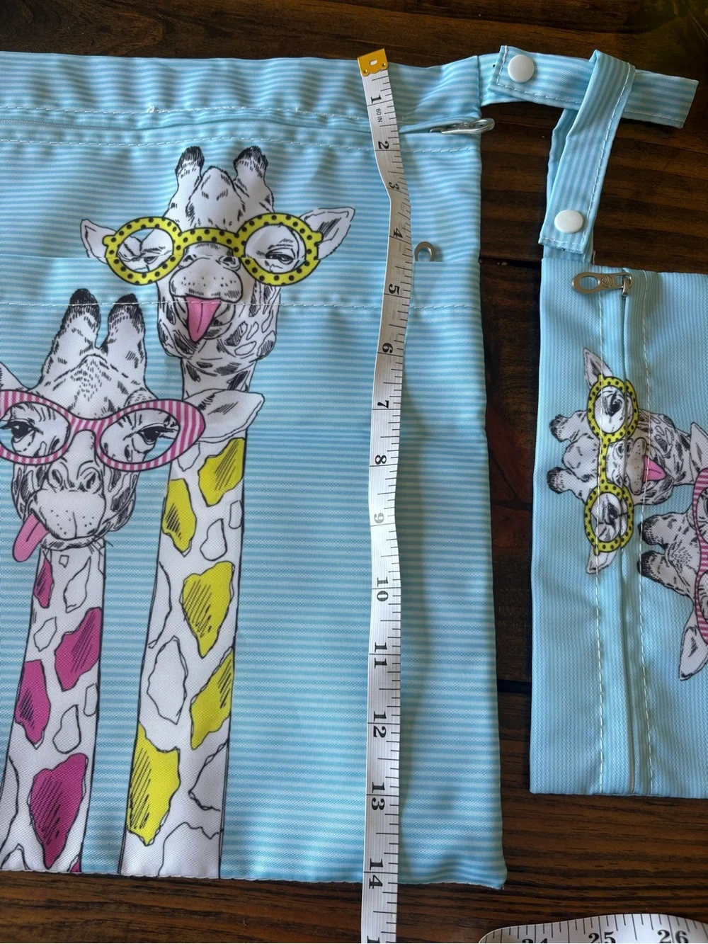 Giraffe Print Wet Bag Set
